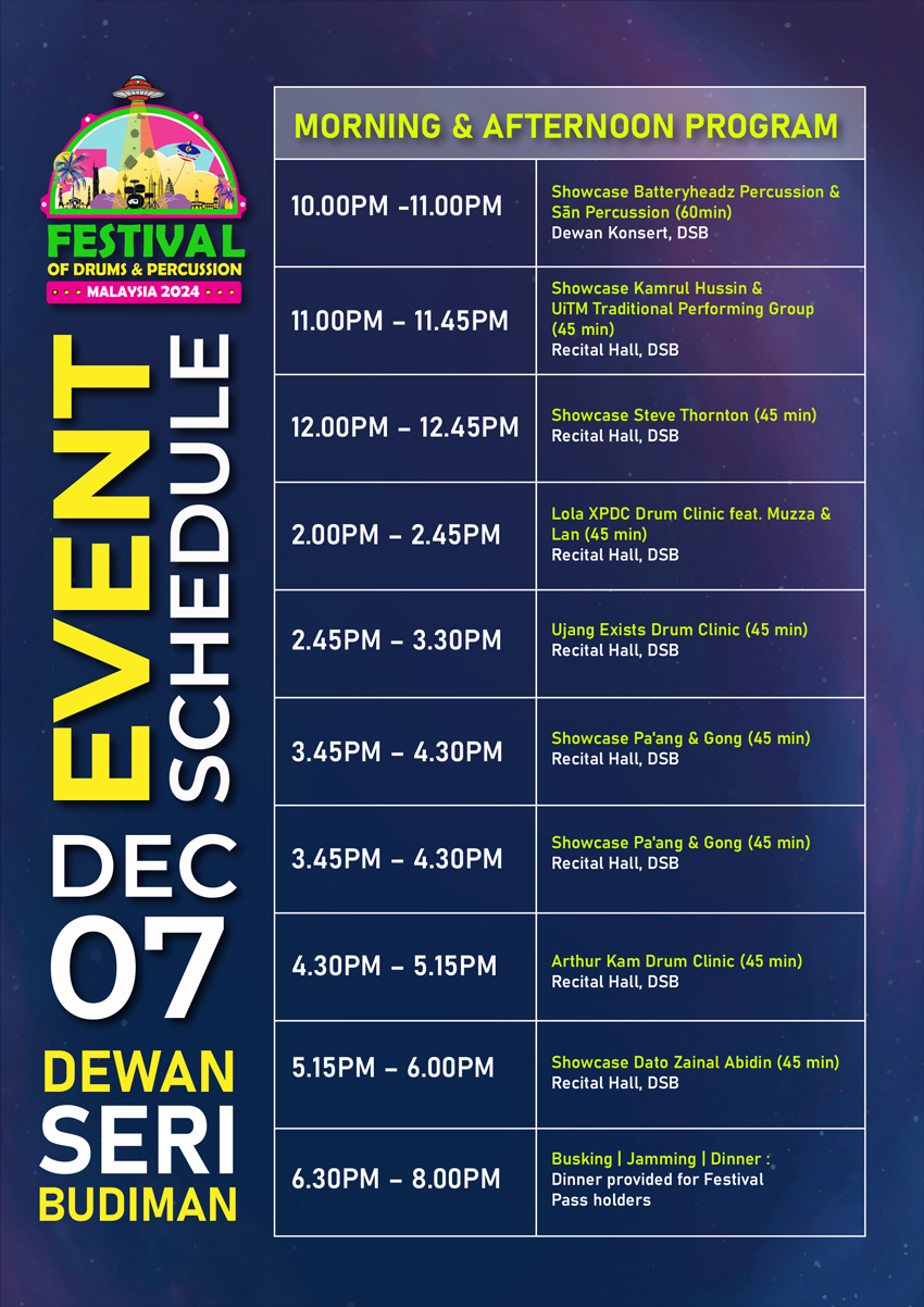 Festival of Drums and Percussion Malaysia 2024: Jangan Lepaskan Peluang Dapatkan Tiket Anda Sekarang!