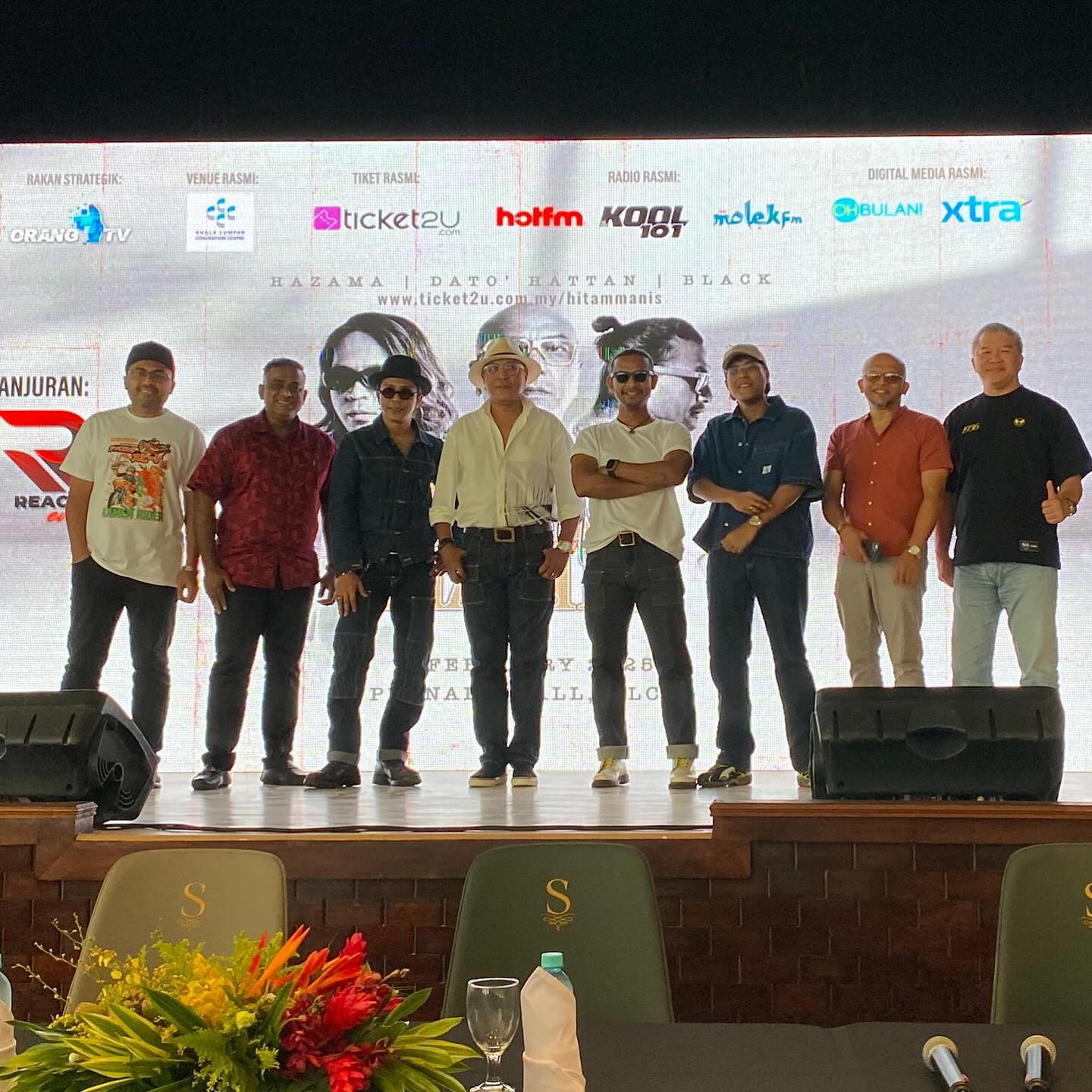Hattan, Hazama & Black Bersatu di Konsert Hitam Manis 2025
