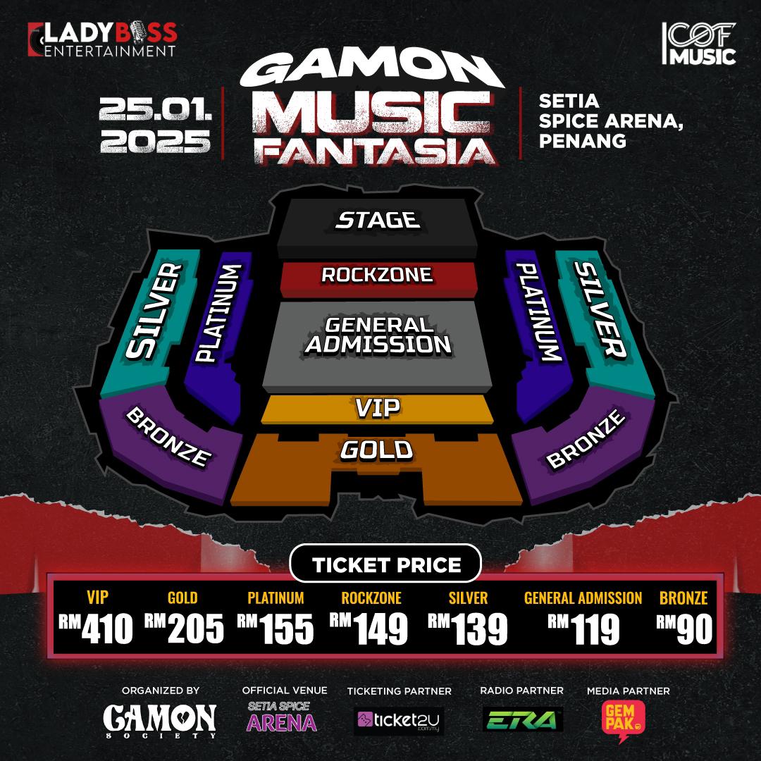 Spice Arena Jadi Lokasi Gamon Music Fantasia: 5 Band Ternama Bakal Gegar Pulau Pinang