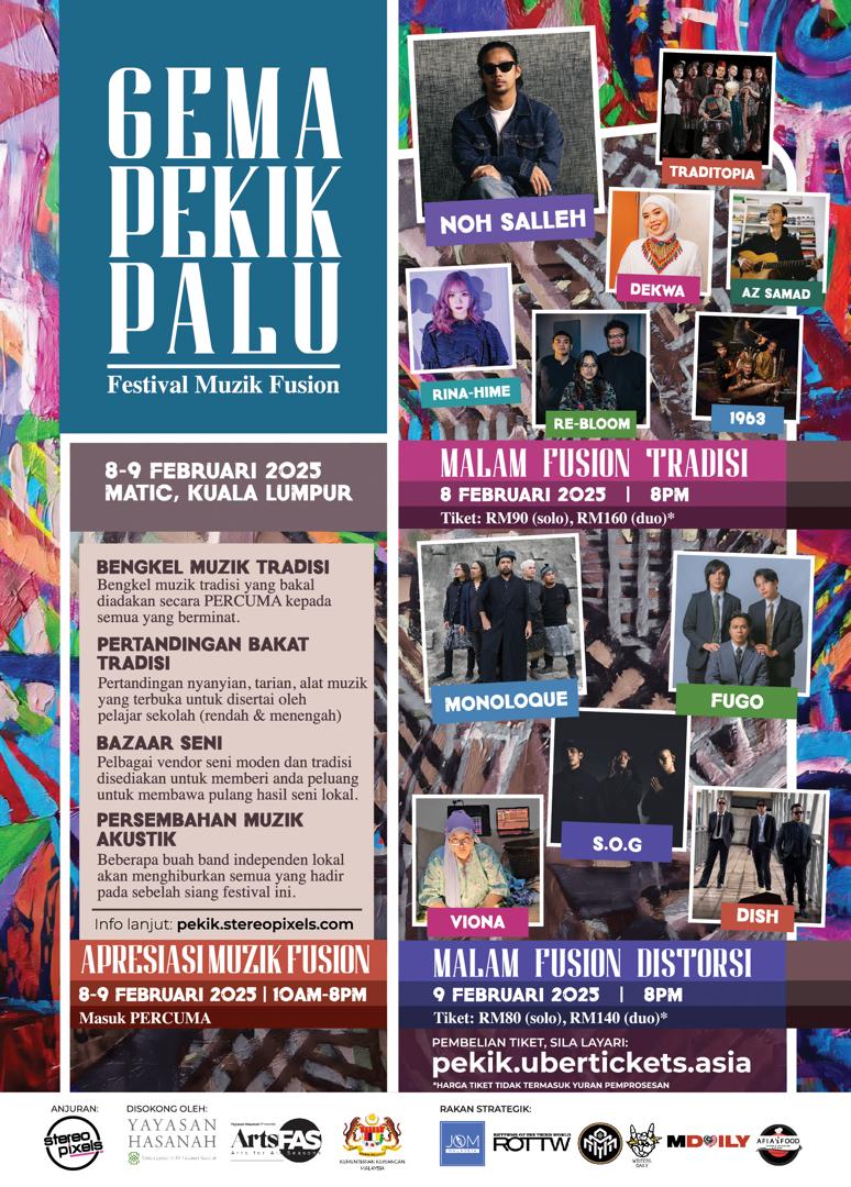Noh Salleh & monoLoque Warnai Festival Muzik Gema Pekik Palu Februari Ini