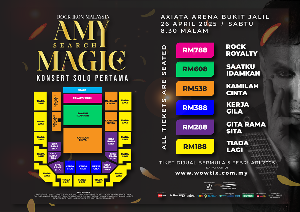 Amy Search Magic Konsert Solo: Ikon Rock Gegarkan Axiata Arena