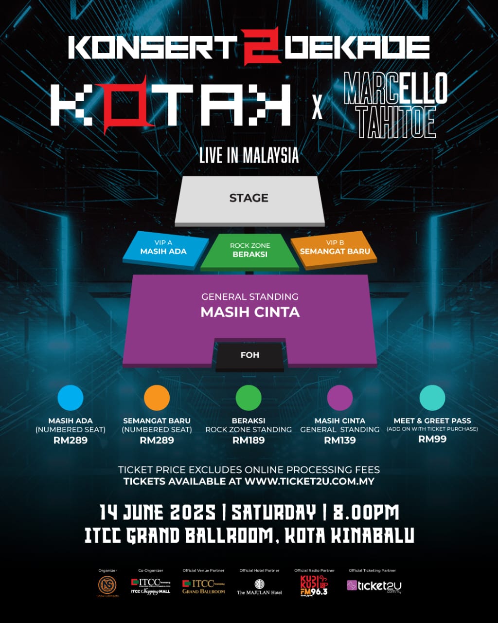 Kota Kinabalu Bakal Jadi Saksi Konsert Sejarah Kotak dan Ello