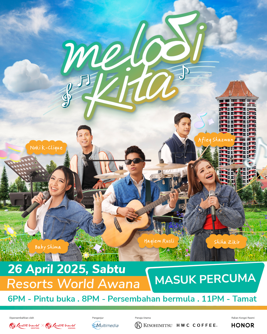 Melodi Kita: Shiha Zikir, Haqiem Rusli & Artis Popular Gegar Resorts World Awana 26 April Ini!