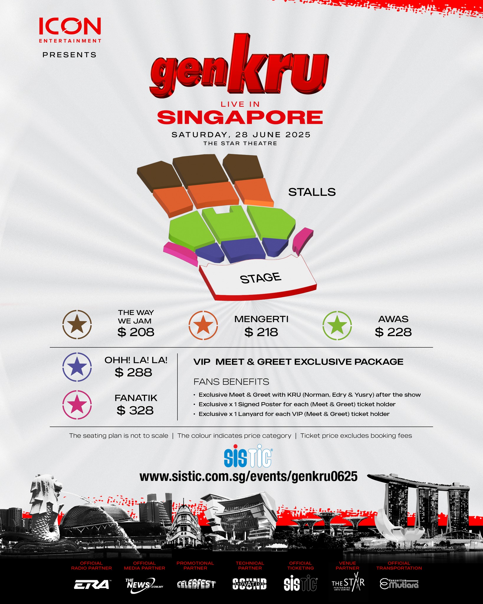 KRU Bakal Gegarkan Singapura! GenKRU Live In Singapore 28 Jun Ini di The Star Theatre
