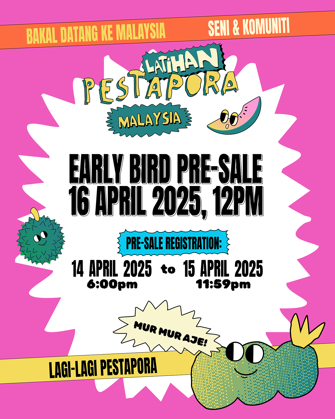 Latihan Pestapora Malaysia 2025 Gegar Surf Beach Sunway Lagoon Julai Ini