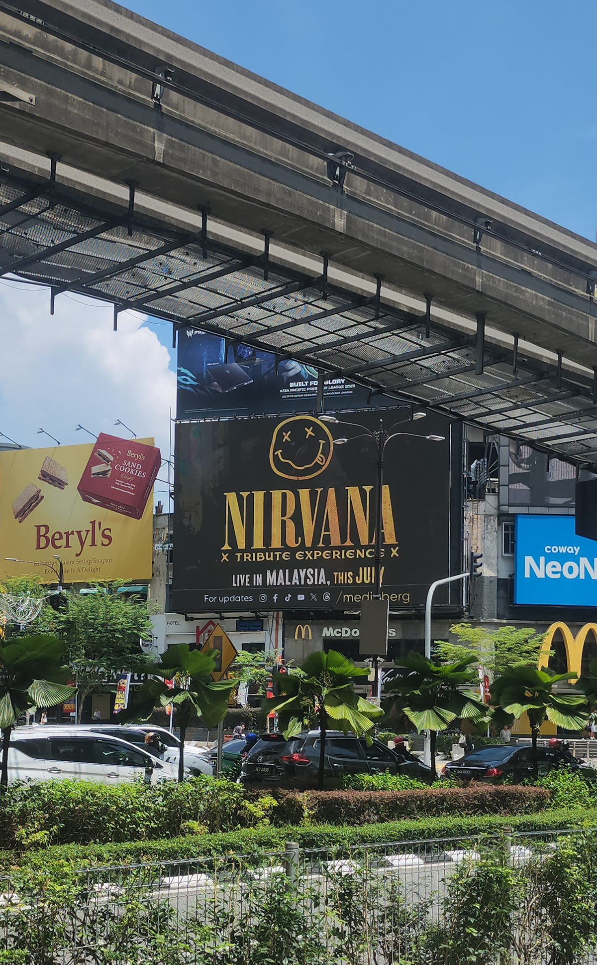 Papan Iklan Konsert Tribute Nirvana Menghiasi Kuala Lumpur