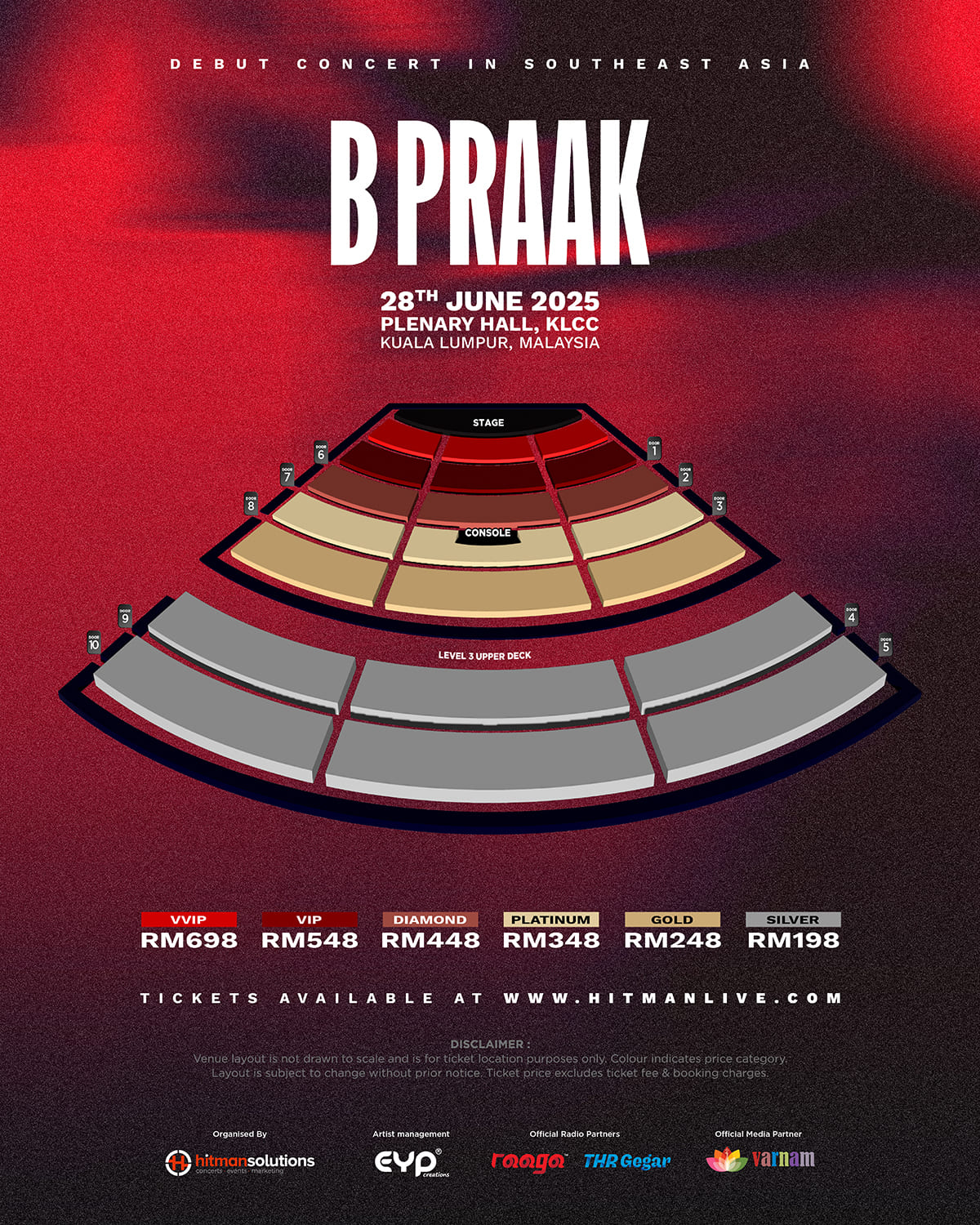 Legenda Bollywood B Praak Umum Konsert Sulung di Malaysia