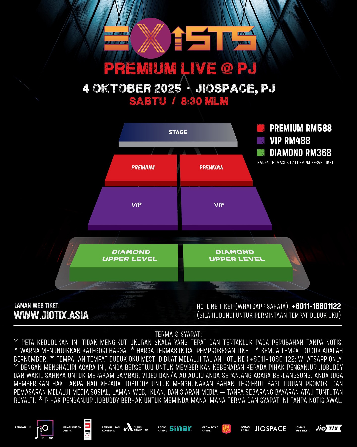 Kembara Muzik Exists: Konsert Istimewa di JioSpace PJ Oktober Ini