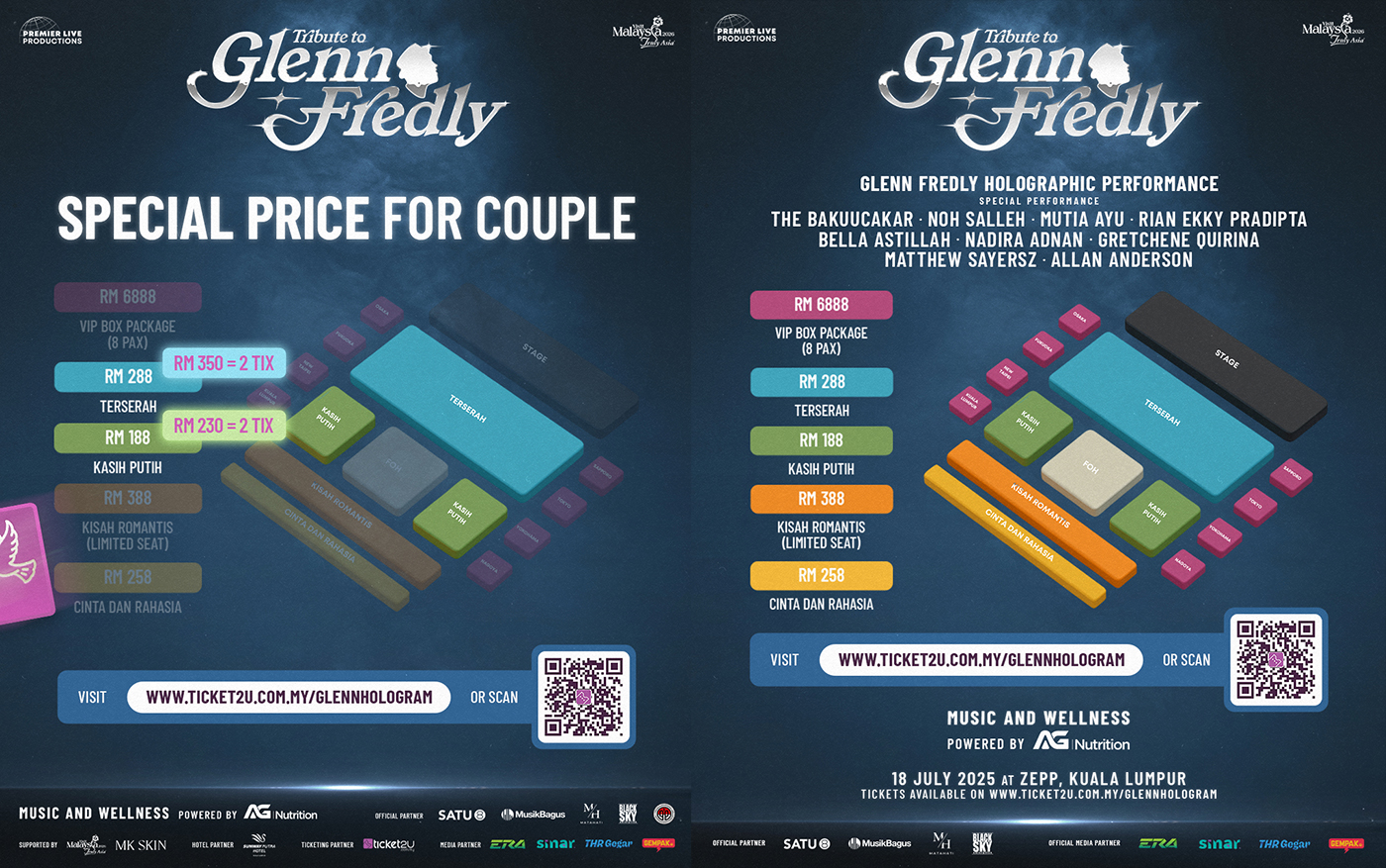 Bella Astillah Meriahkan Konsert Glenn Fredly, Tiket Couple Istimewa RM266