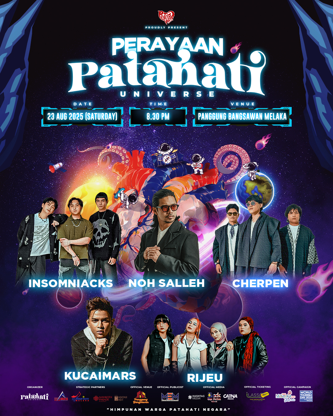 Perayaan Patahati Universe: Terapi Muzik & Healing Jiwa Di Melaka 23 Ogos Ini