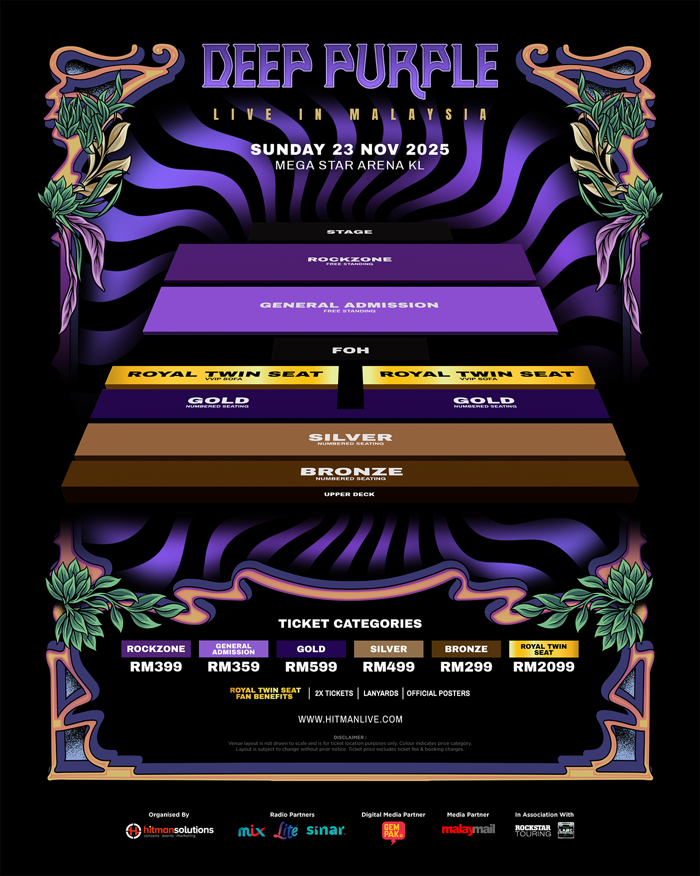 Legenda Rock Deep Purple Kembali Ke Malaysia, Mega Star Arena Jadi Saksi