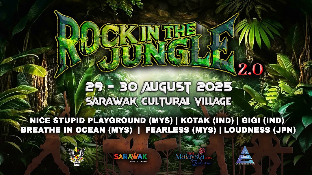 Loudness, Kotak dan Hujan Hangatkan RiTJ 2.0 di Sarawak Cultural Village Ogos Ini
