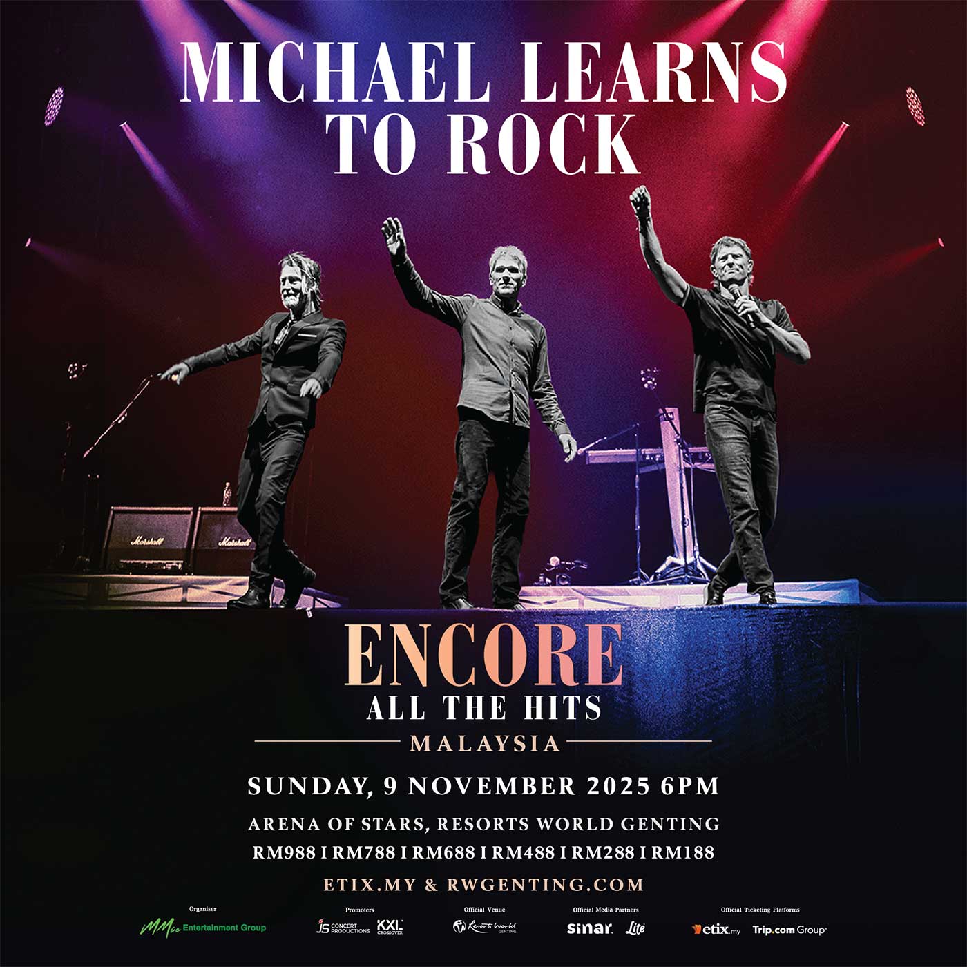 Michael Learns To Rock ‘All The Hits’ Gegar Genting November Ini