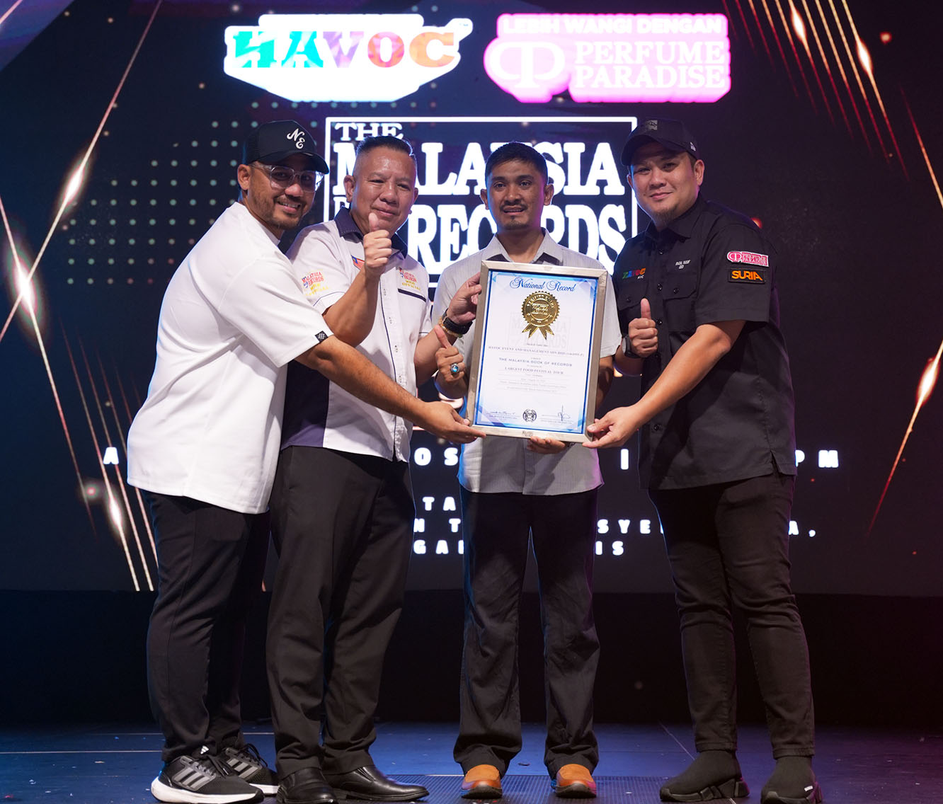 Havoc Food Festival Terbesar di Malaysia, Cipta Rekod Malaysia Book Of Records