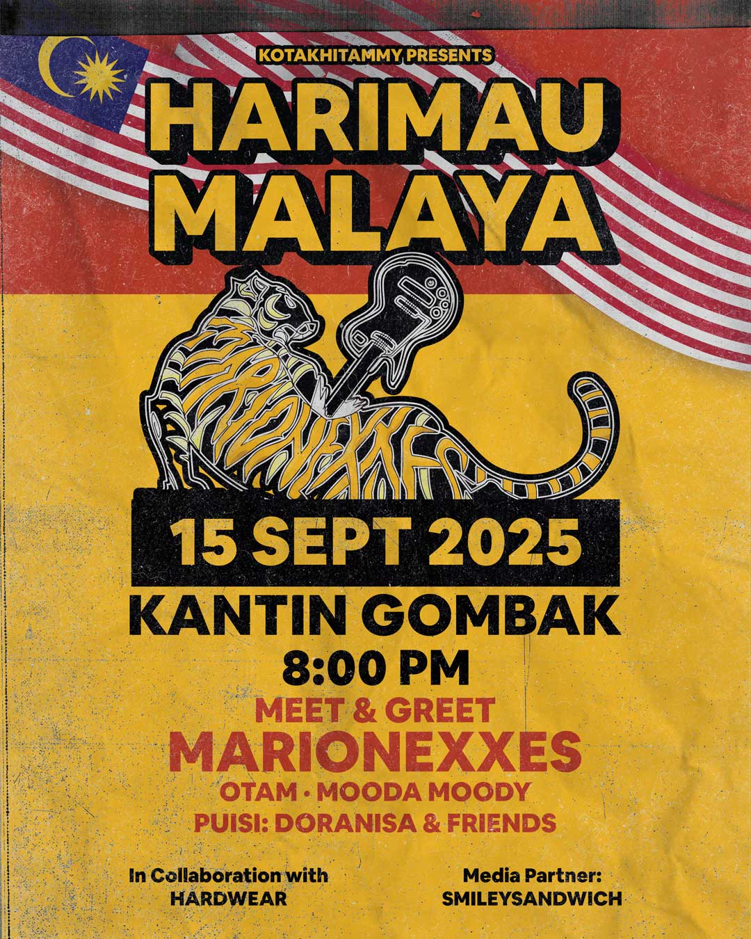 Marionexxes, Otam, Moda Moody & Doranisa Raikan Hari Malaysia di Kantin Gombak