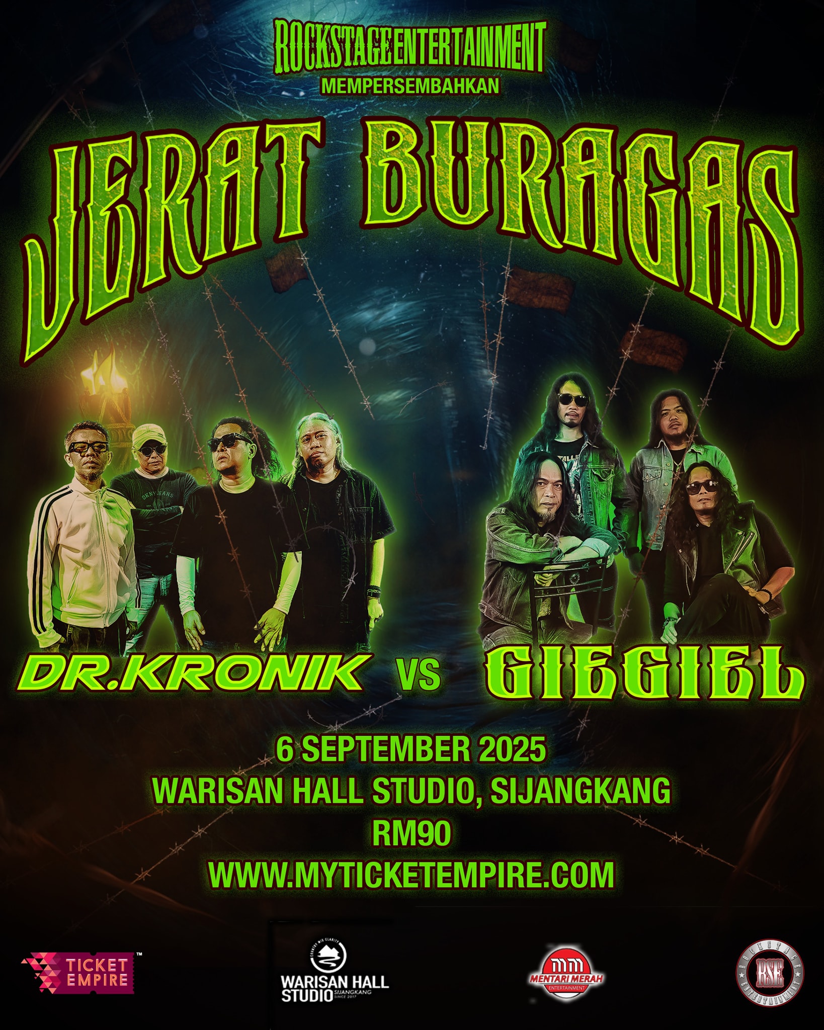 Jerat Buragas: Pertemuan Epik Dua Legenda Rock, Dr.Kronik Dan Giegiel