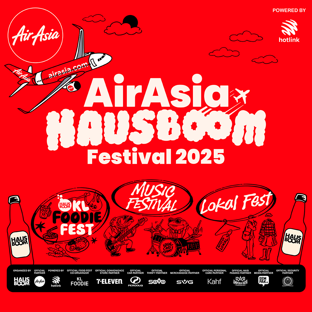 AirAsia Hausboom Festival 2025, 33 Artis, 100 Vendor Makanan & Fesyen Oktober Ini