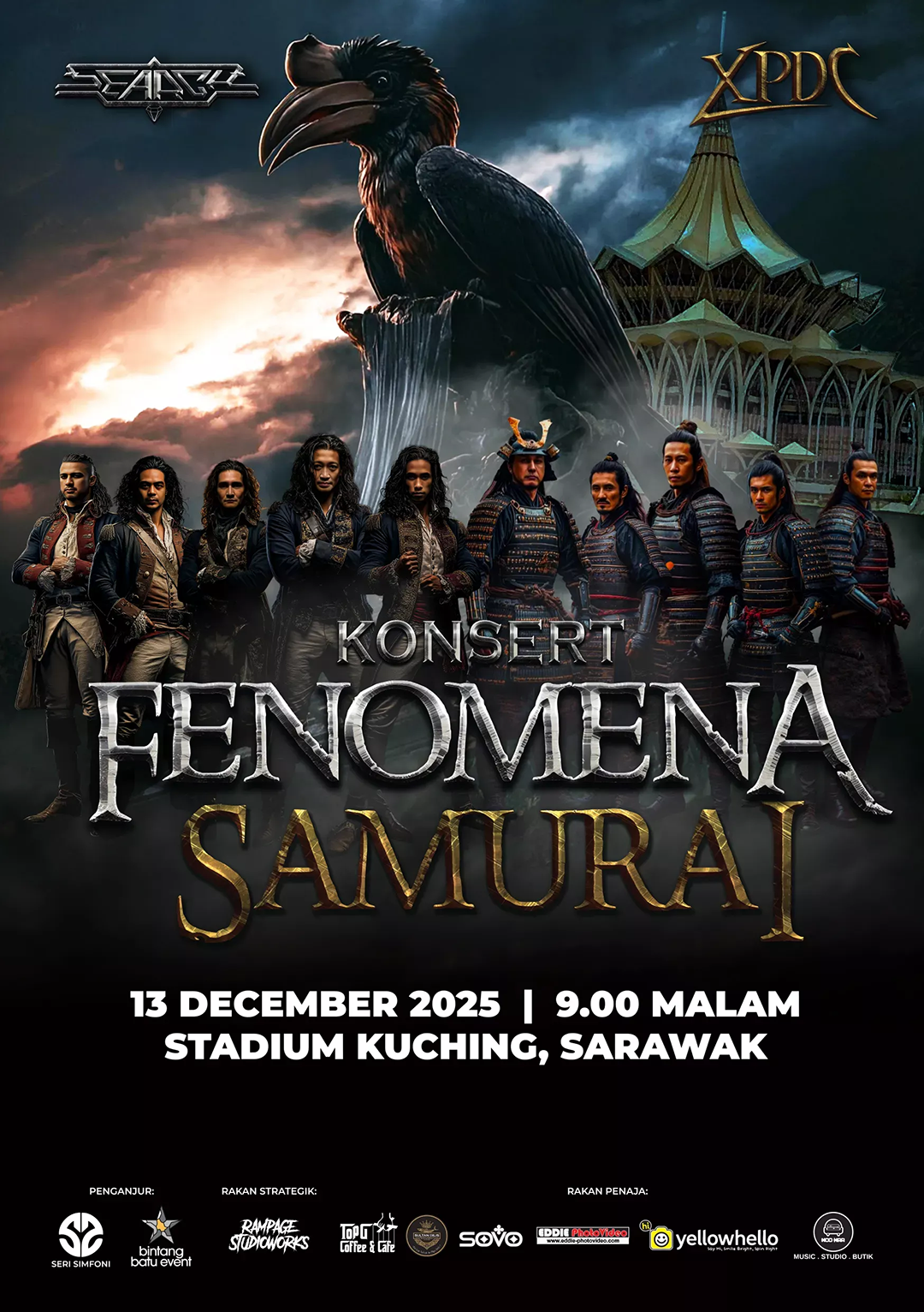 Dua Legenda Rock Malaysia Bergabung, Stadium Sarawak Gegar 13 Disember