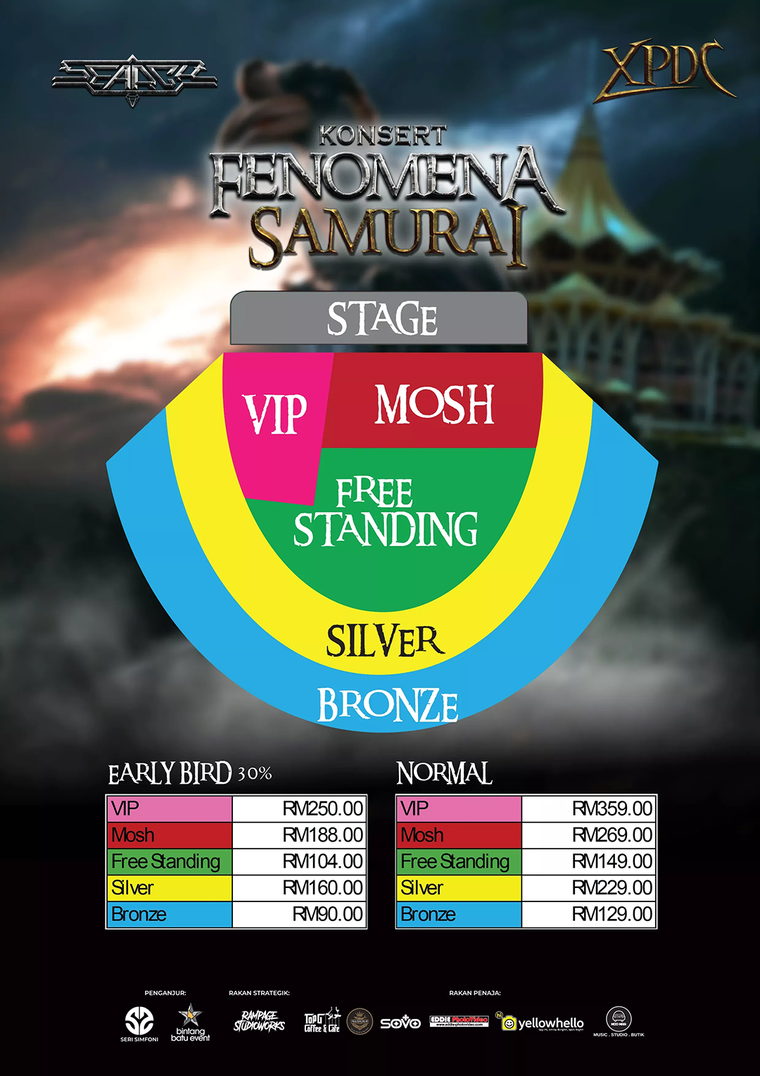Dua Legenda Rock Malaysia Bergabung, Stadium Sarawak Gegar 13 Disember