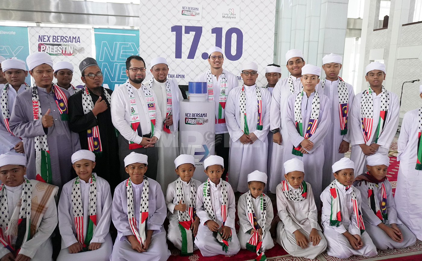 Sebotol Air, Segunung Harapan: NEX Sasar RM200,000 Untuk Bantuan Palestin