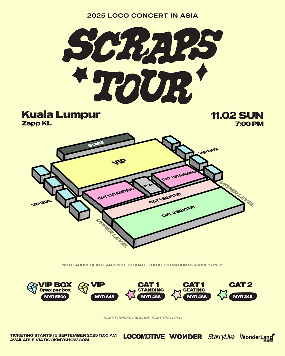 Loco Gegar Zepp KL Dengan Scraps Tour Pada 2 November