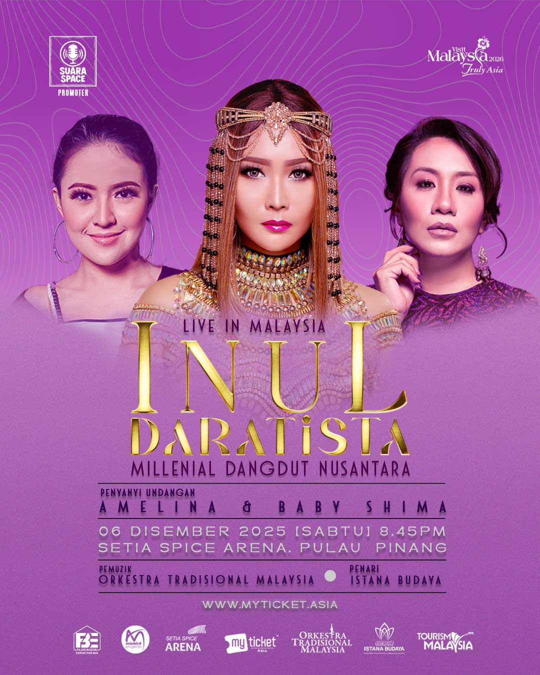 Ratu Dangdut Inul Daratista Gegarkan Pulau Pinang Disember Ini, Ditemani Amelina & Baby Shima