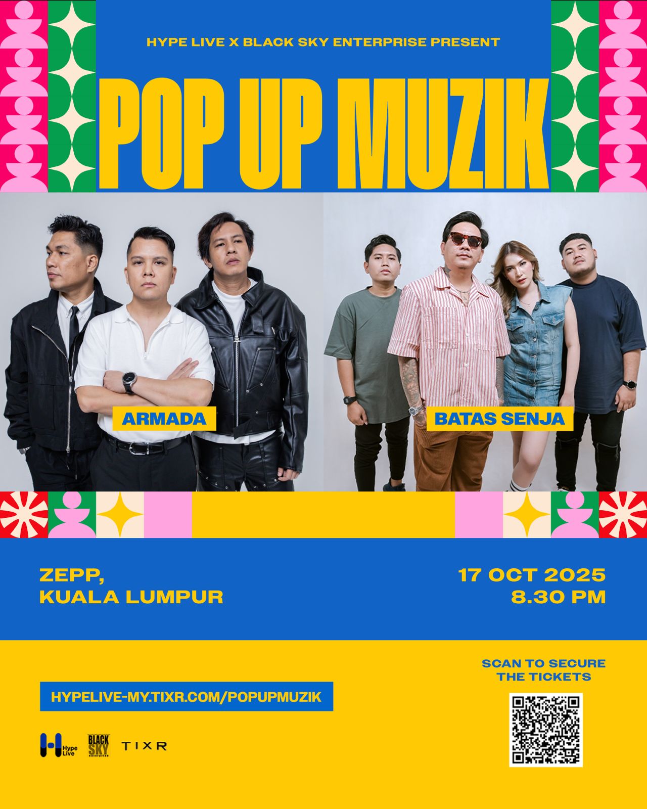 Armada & Batas Senja Gegar Zepp KL Menerusi POP UP MUZIK Oktober Ini