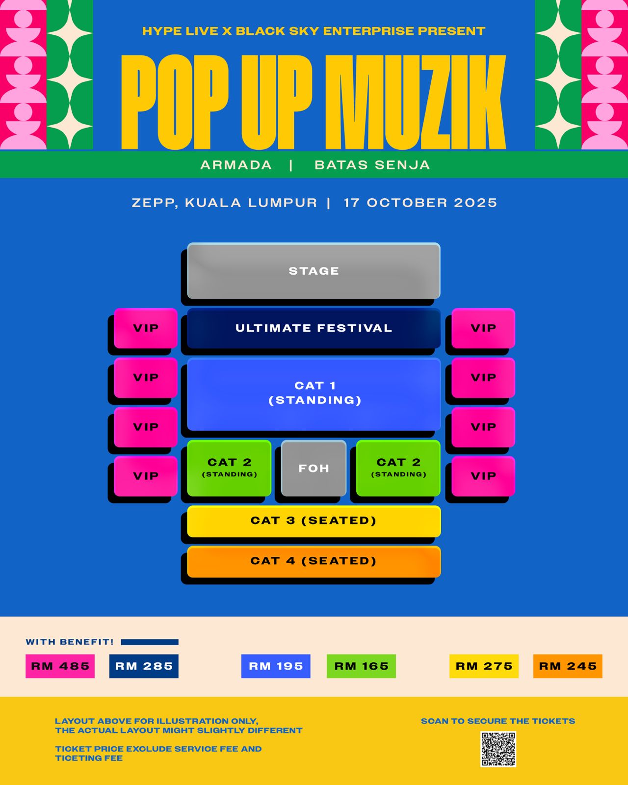 Armada & Batas Senja Gegar Zepp KL Menerusi POP UP MUZIK Oktober Ini