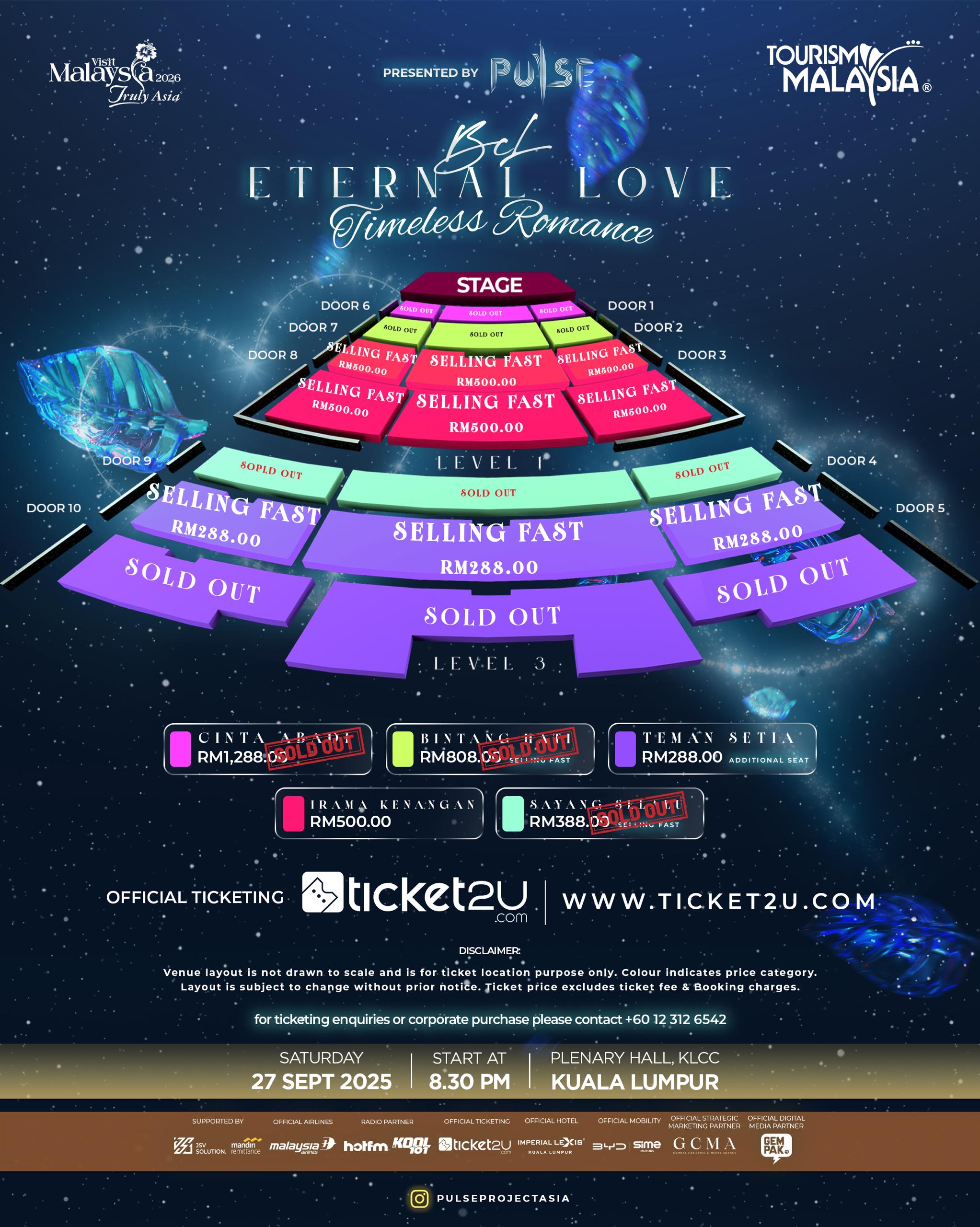 Konsert BCL 2025: Zon Teman Setia Dibuka Semula, Zon Eksklusif RM500 Diperkenal