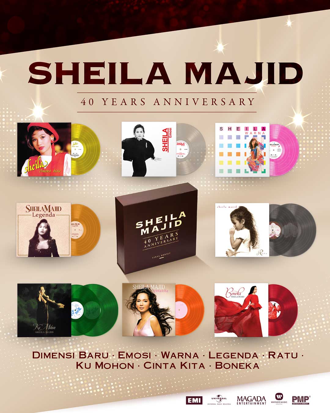 Sheila Majid Rai 40 Tahun Perjalanan Seni Dengan Vinyl Eksklusif RM1,599