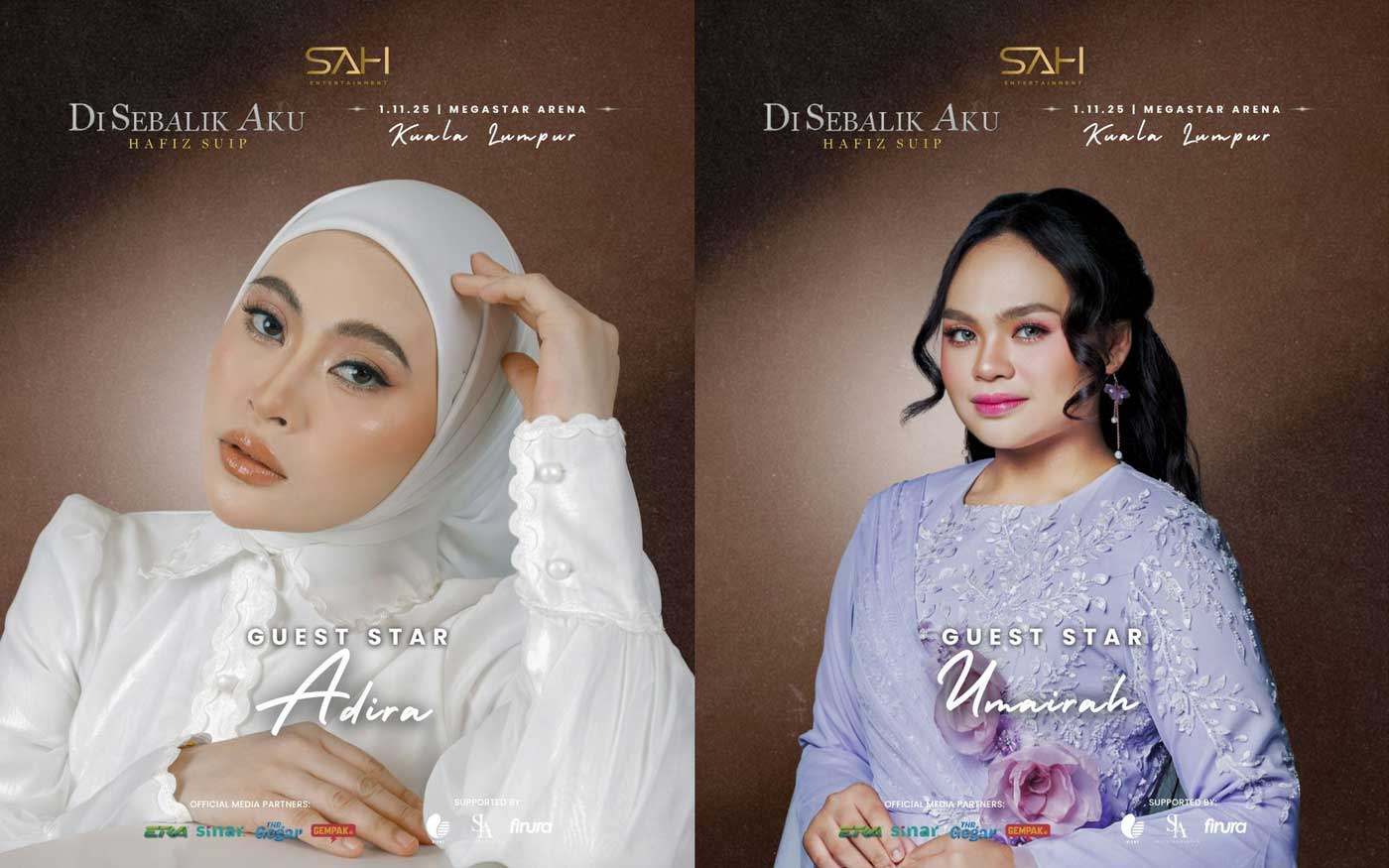 Tiket Konsert Hafiz Suip Kini Mampu Milik, Penampilan Istimewa Adira Suhaimi & Umai