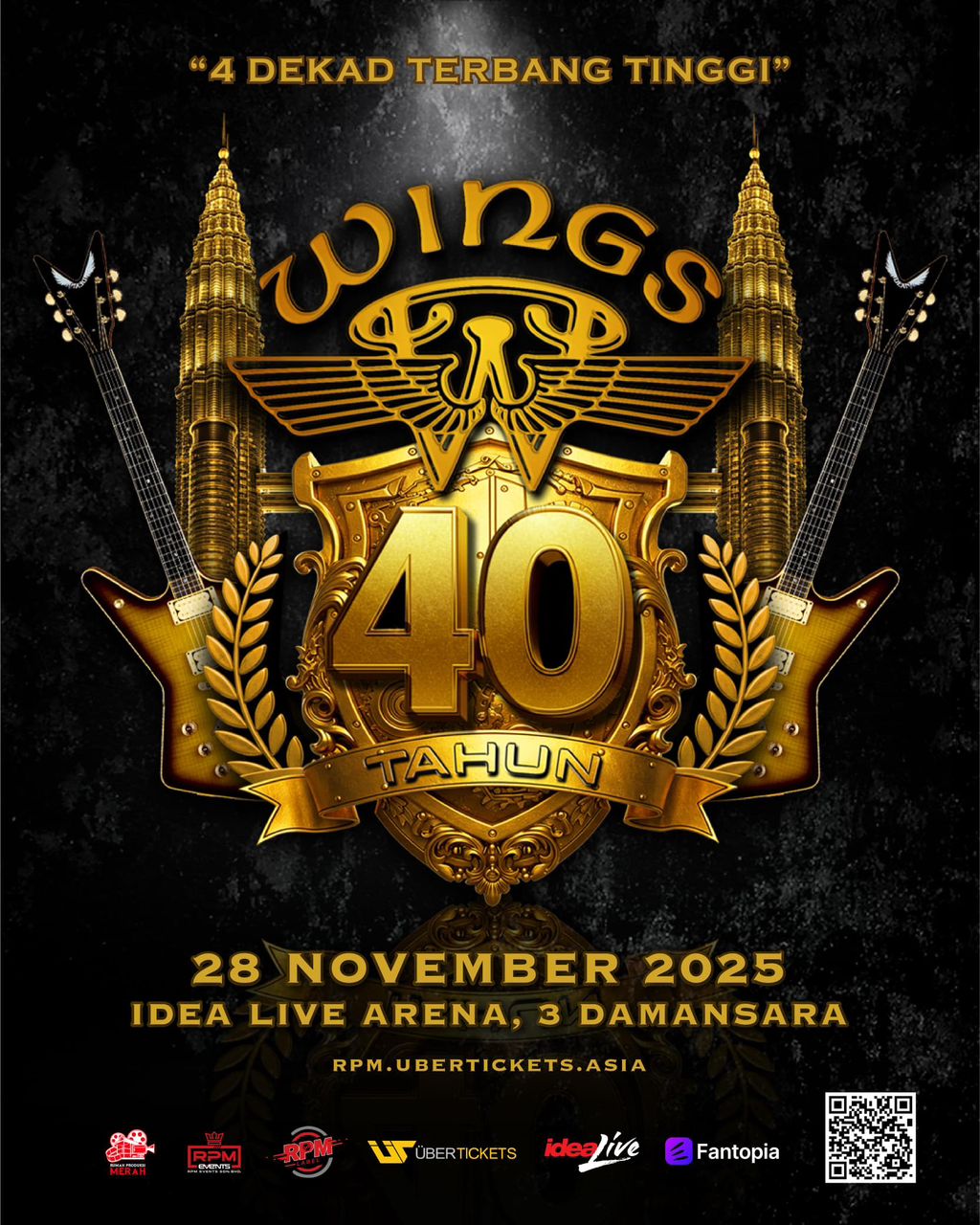 Konsert WINGS 40 Diteruskan Tanpa Black dan Eddie