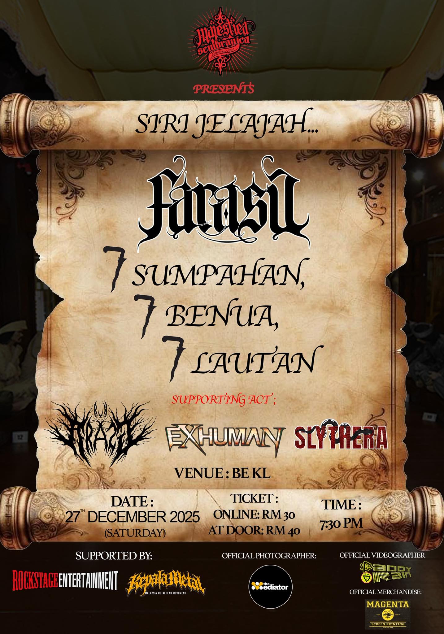 Farasu Gegar BE KL Dengan Showcase “7 Sumpahan, 7 Benua, 7 Lautan” Disember Ini
