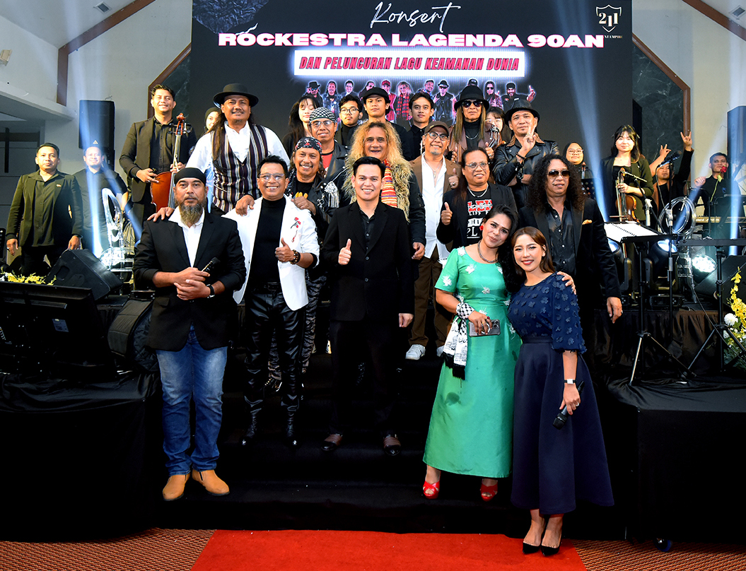 Lagenda 90-an Bergema di Konsert Rockestra, Lagu Keamanan Dunia Dilancarkan