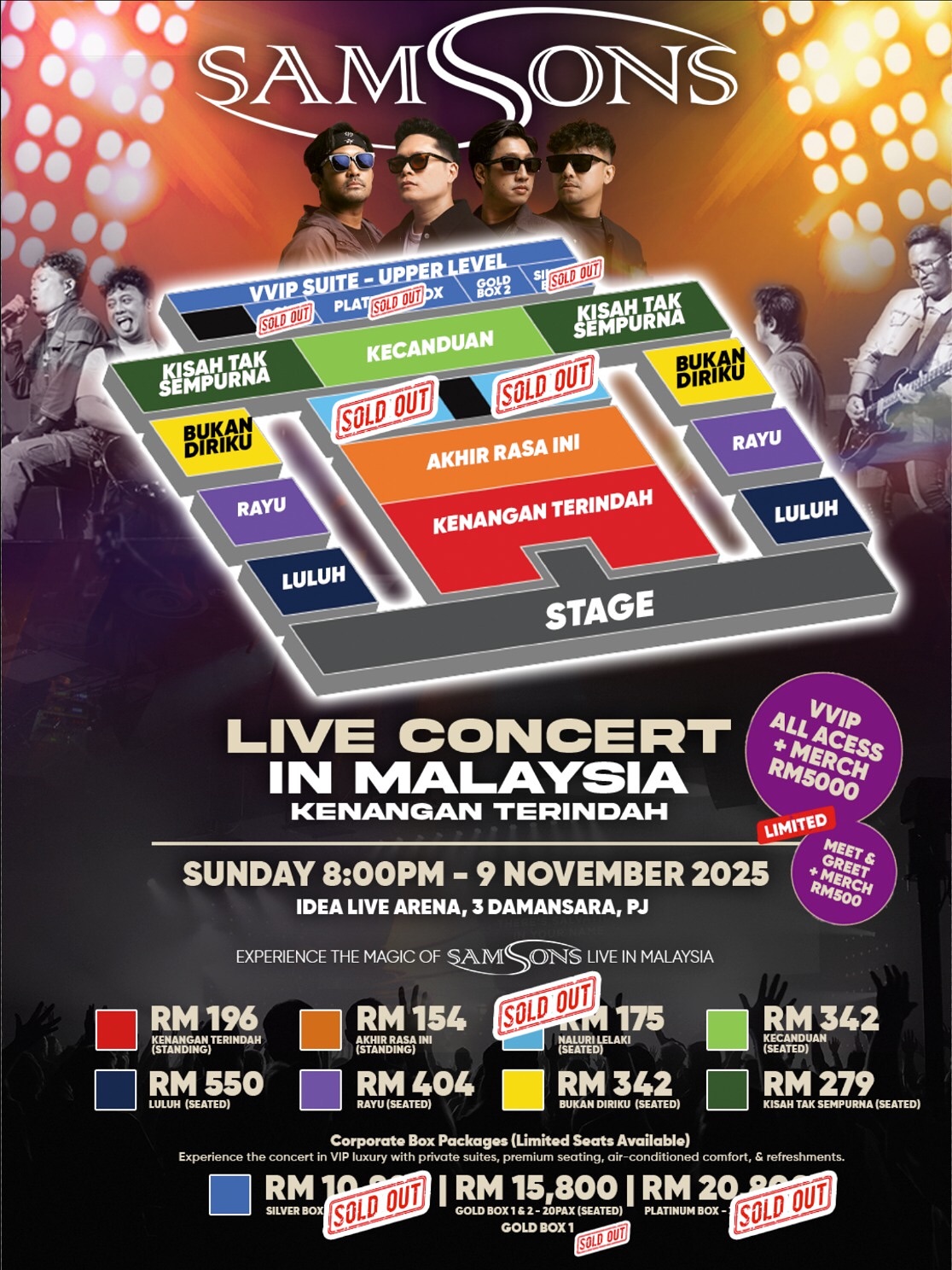 Konsert Hampir Sold Out, Samsons Dekati Peminat Malaysia Melalui Meet & Greet Istimewa