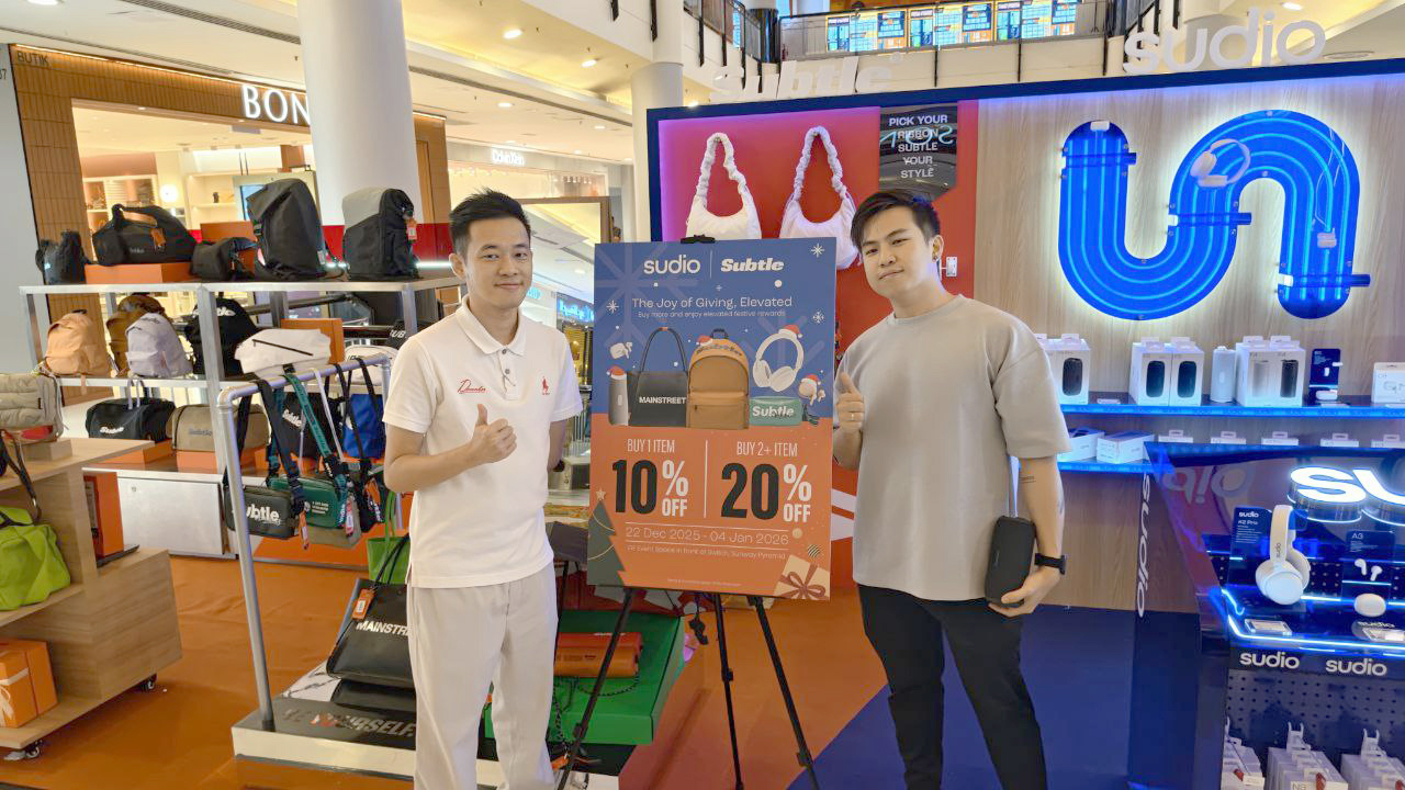 Sudio, Subtle Tawar Gaya Minimalis, Pilihan Hadiah Eksklusif di Sunway Pyramid