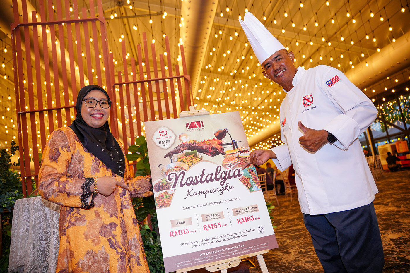 Zai Seri Gemilang Tawar Harga ‘Early Bird’ RM95 Bufet Ramadan Nostalgia Kampungku