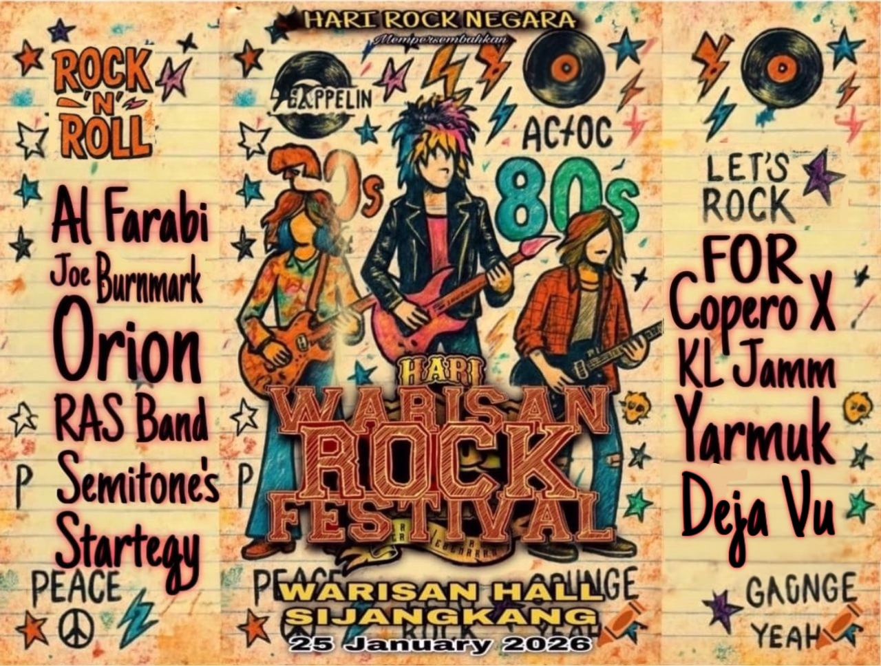 Warisan Rock Festival 2026: Medan Penyatuan Otai Rock dan Generasi Pelapis di Sijangkang