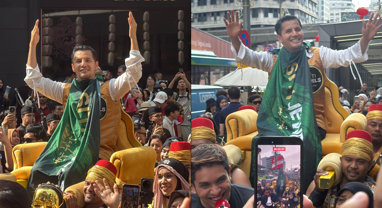 Aliff Syukri ‘buat hal’ Lagi, Pimpin Konvoi ‘Ali Baba & 40 Pencinta Emas’ di Bukit Bintang