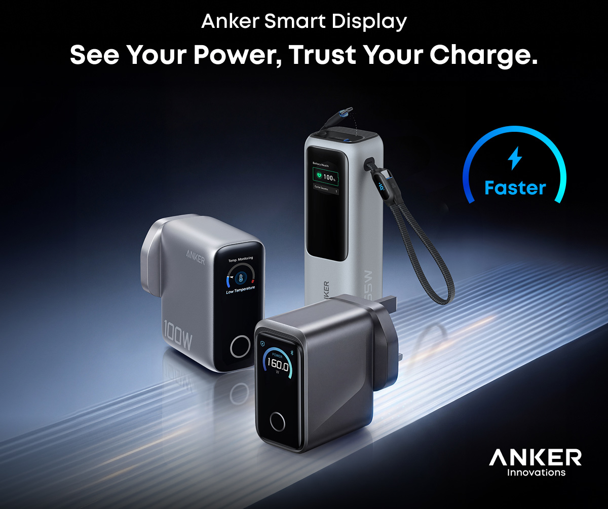 Anker Perkenal Anker Prime Smart Display, Pengecas Pintar 160W