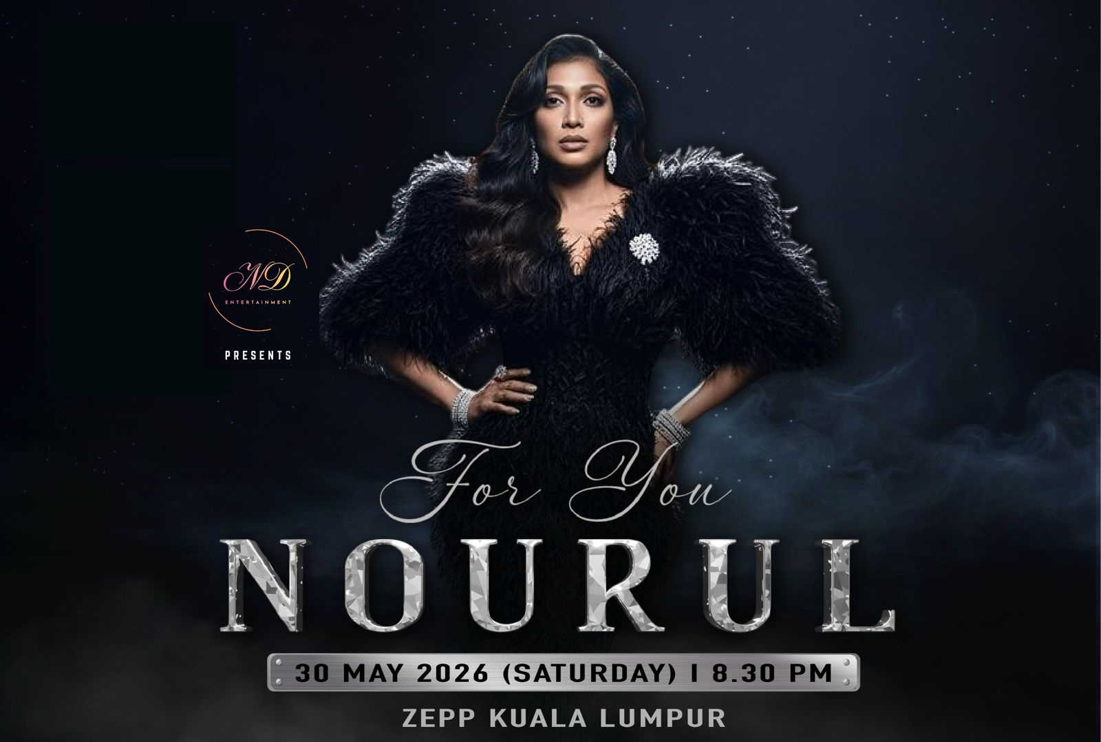 Konsert ‘For You Nourul’ Di Zepp KL 30 Mei Ini