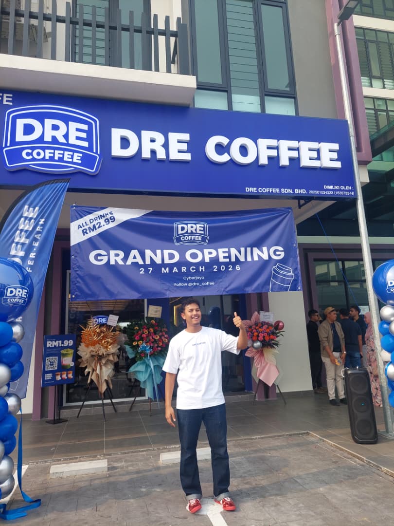 DRE Coffee Rancang Lebar Sayap ke AS Selepas Buka Cawangan Pertama di Cyberjaya