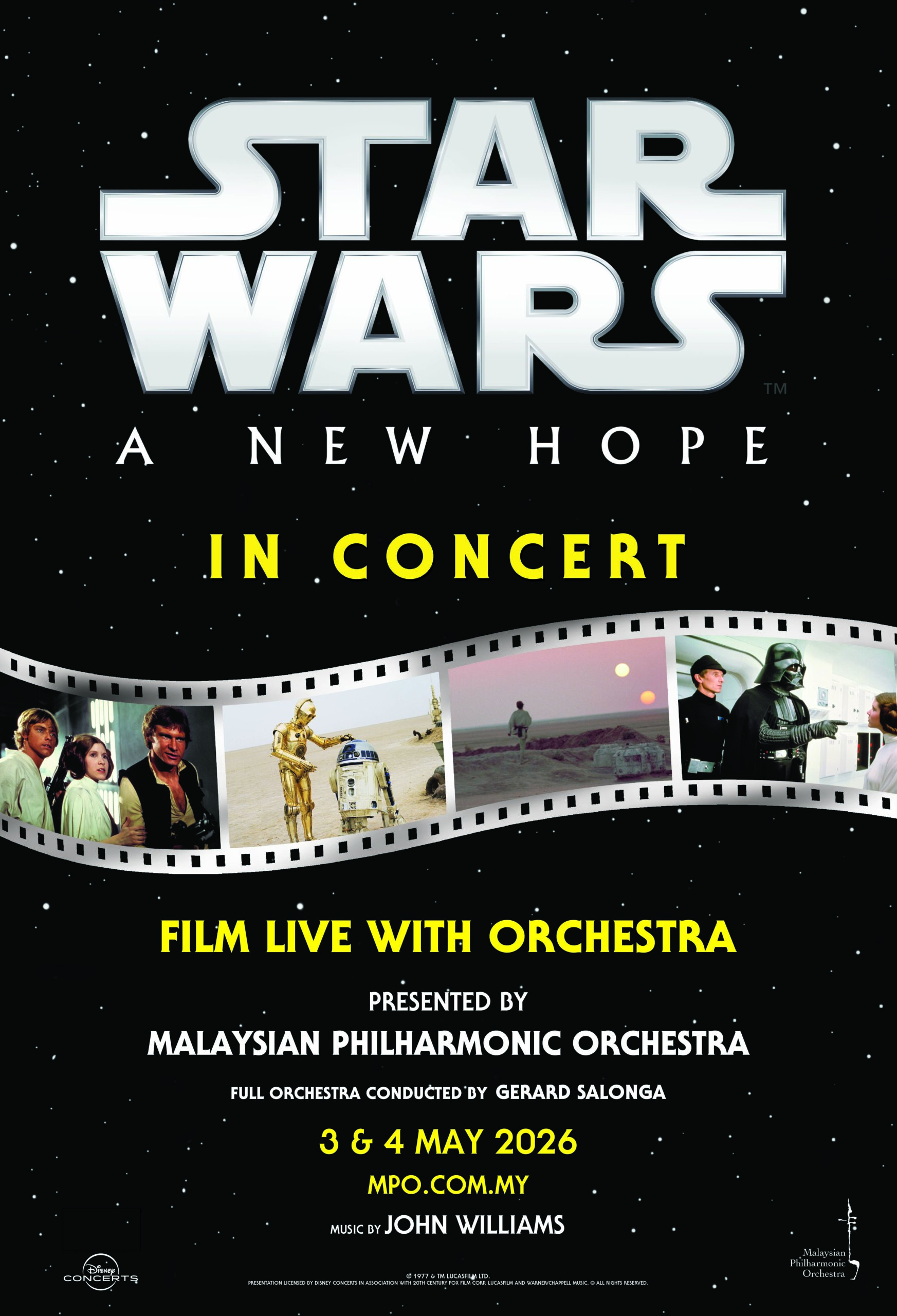 ‘Star Wars: A New Hope in Concert’ Alami Pengembaraan Galaksi Bersama MPO di KLCC