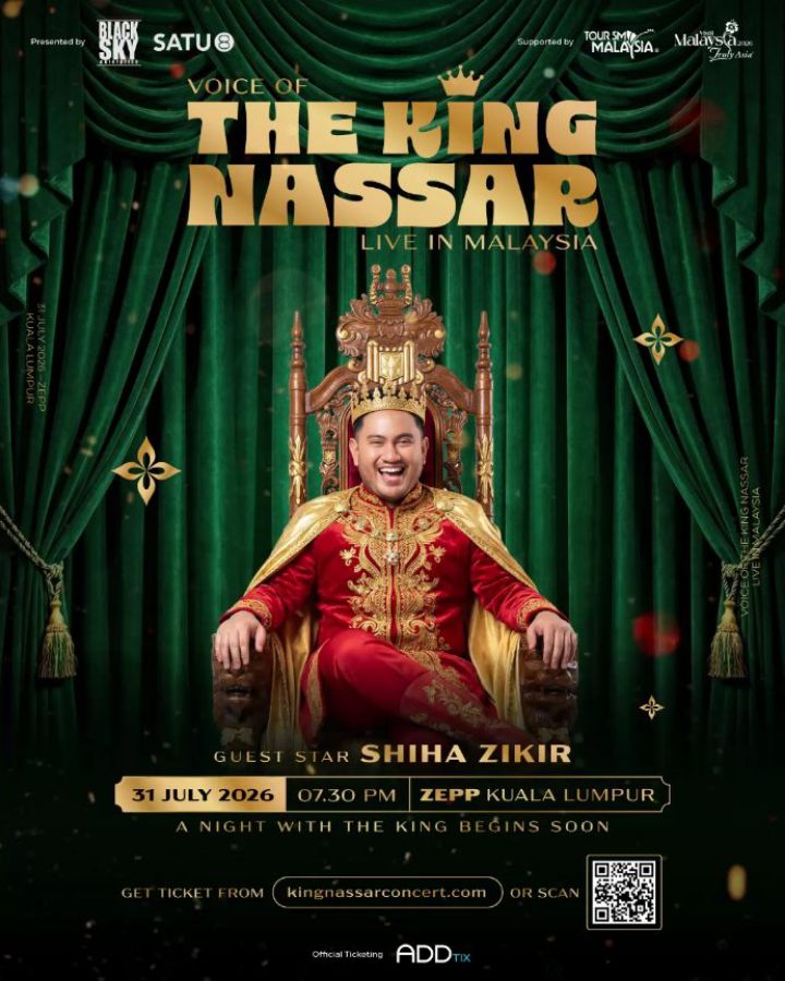 Konsert ‘Voice of the King’ Nassar Tampil Shiha Zikir Julai Ini