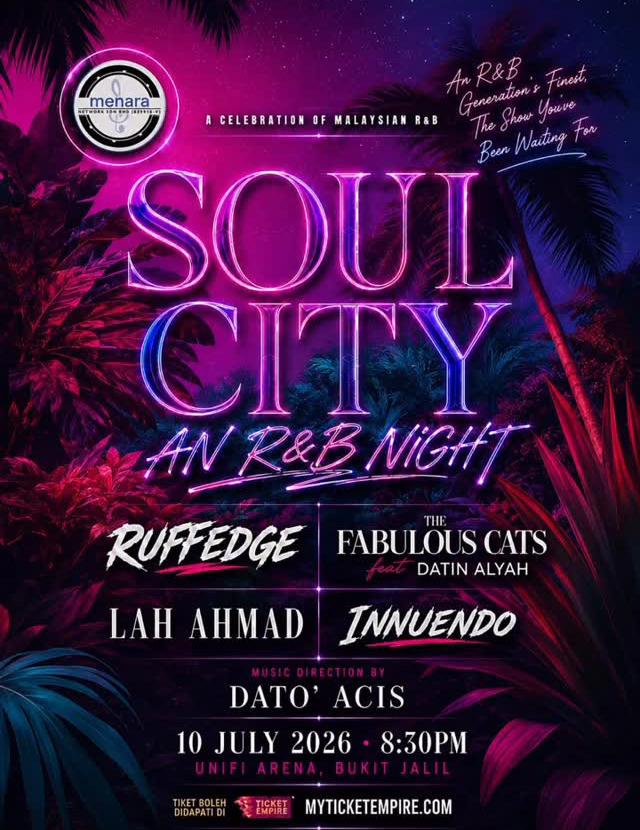 Cat Ruffedge Innuendo, Ruffedge, Lah Ahmad & The Fabulous Cats Bersatu di Soul City ...