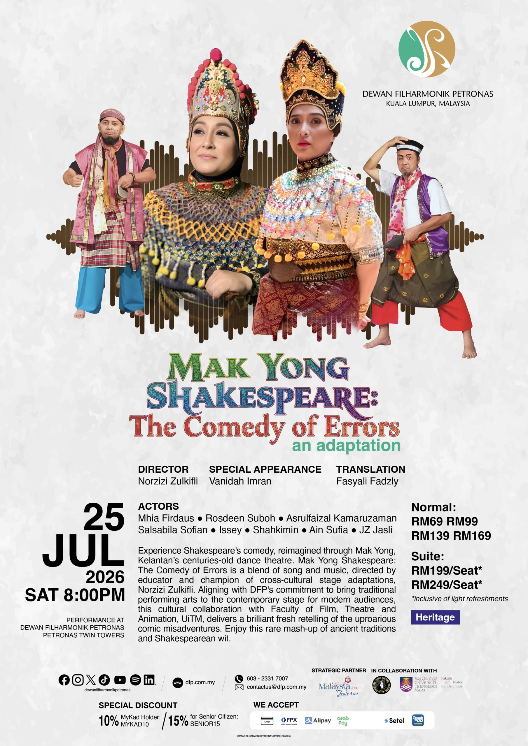 Sentuhan Norzizi Zulkifli Satukan Vanidah Imran, Issey Dalam ‘Mak Yong Shakespeare’ Di Pentas DFP