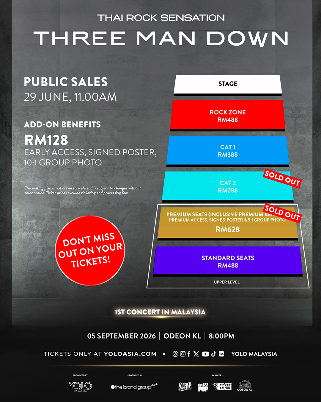 Three Man Down Bakal Gegar Kuala Lumpur September Ini
