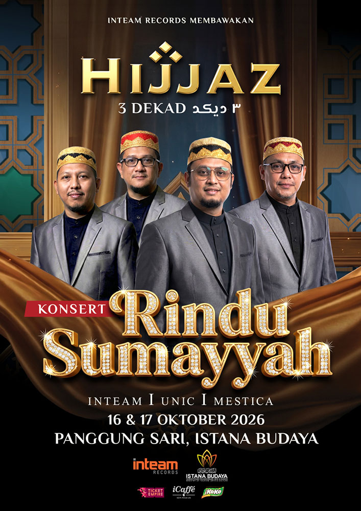 Konsert 3 Dekad Hijjaz di Istana Budaya Oktober Ini, Hadiahkan Album Baharu Buat Peminat
