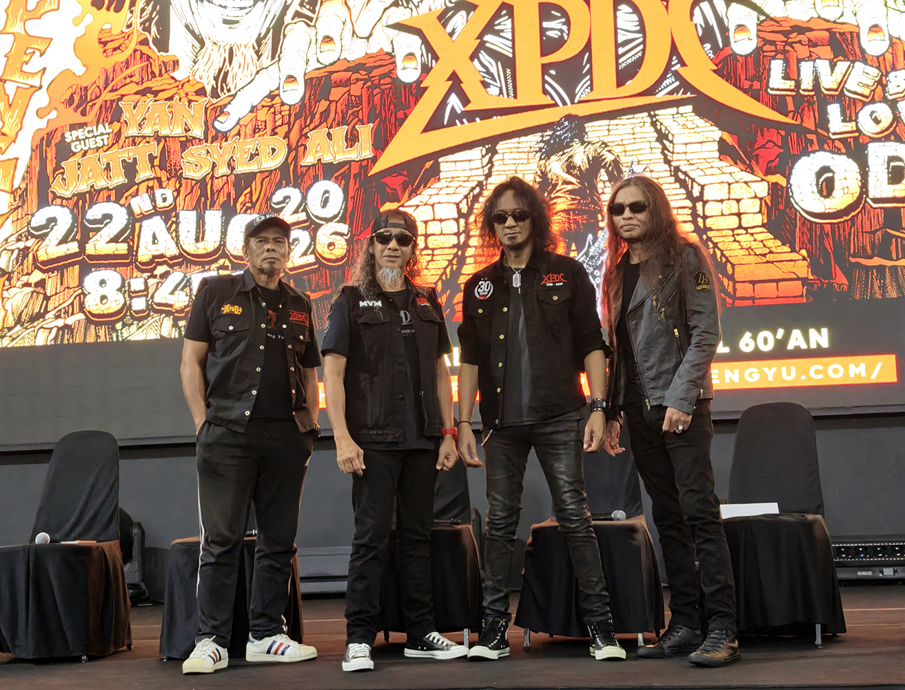 Yan & Jatt Ali Sertai XPDC Kita Peng Yu Head Bang Live & Loud At Odeon KL, Bawakan Segmen Metal 60-an