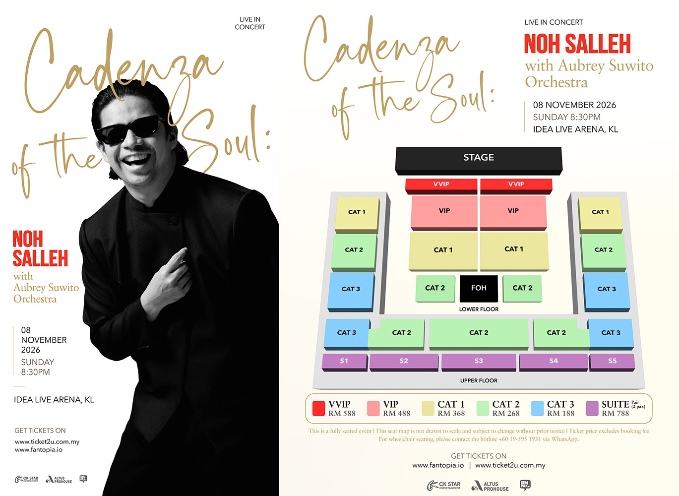 Noh Salleh 'Cadenza of the Soul' Bersama Orkestra Sentuhan Aubrey Suwito 8 November Ini